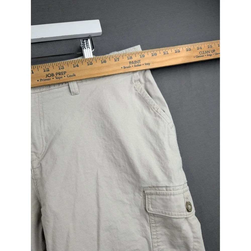 Eddie Bauer Womens Beige Ripstop Cargo Capris‎ Size  16W